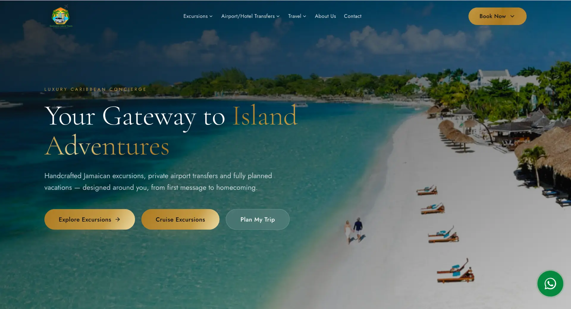 Exclusive Island Tours Ja website